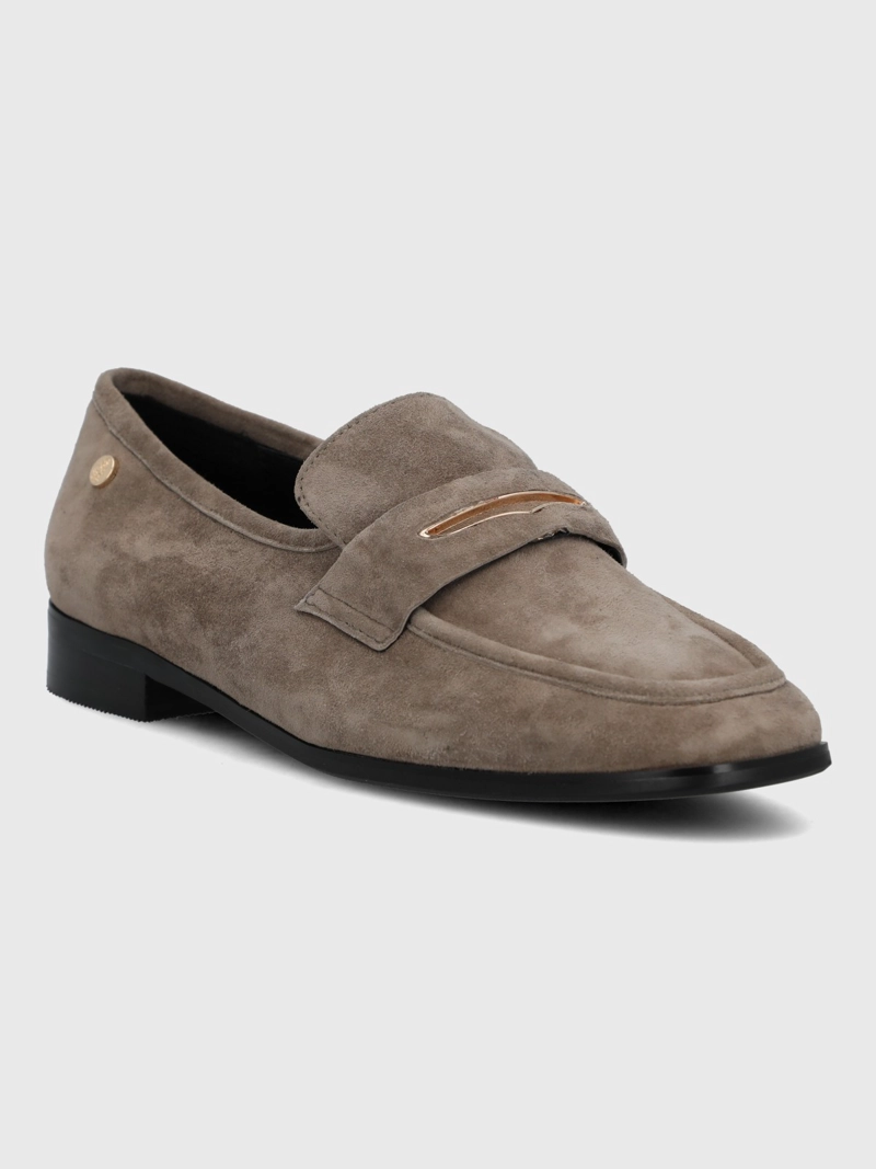MOCASIN CUERO MUJER SULANA CAFE  HUSH PUPPIES - 1