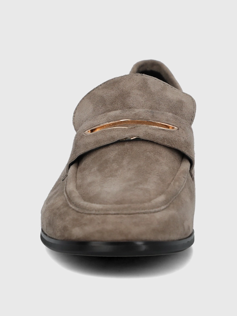 MOCASIN CUERO MUJER SULANA CAFE  HUSH PUPPIES - 4