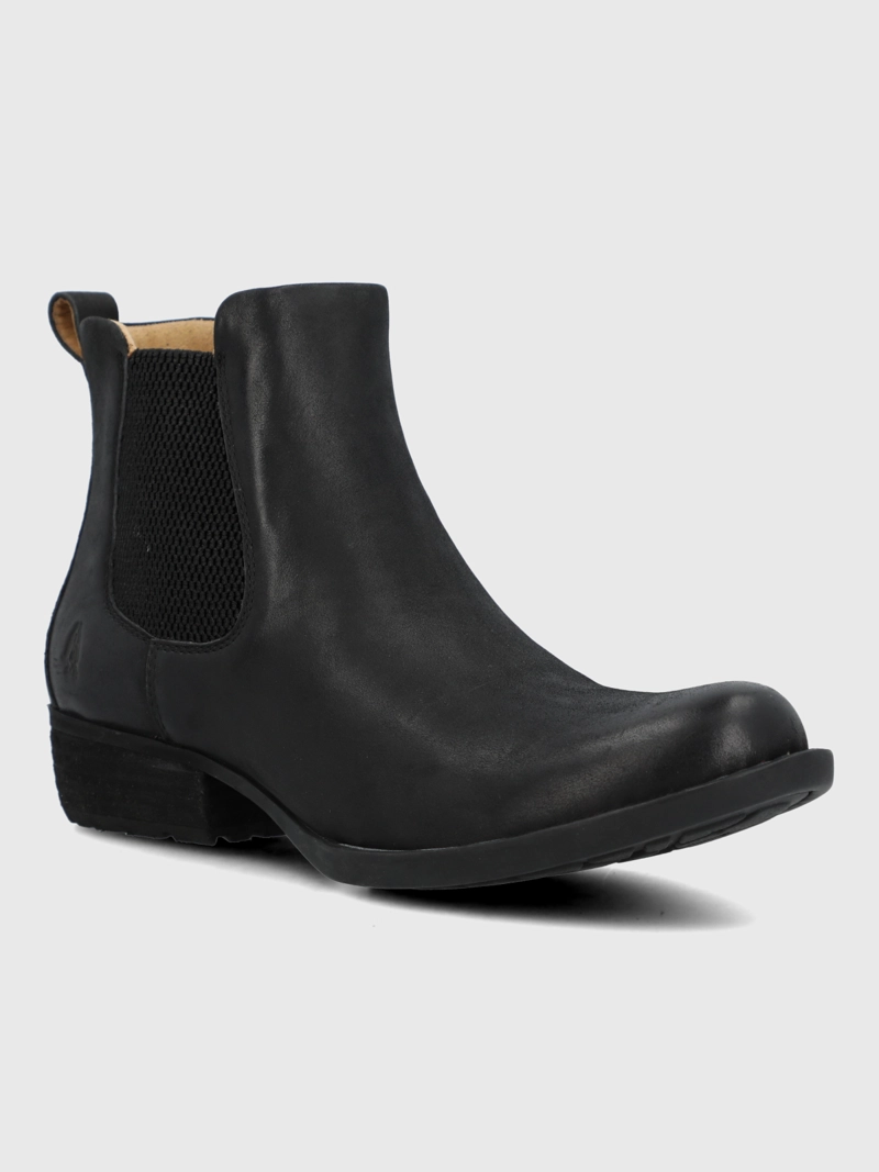 BOTIN CUERO MUJER KAROL NEGRO HUSH PUPPIES - 1