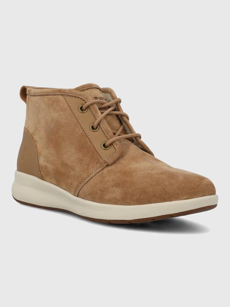 BOTIN CUERO MUJER SURBO CAFE  OSCURO HUSH PUPPIES - 1