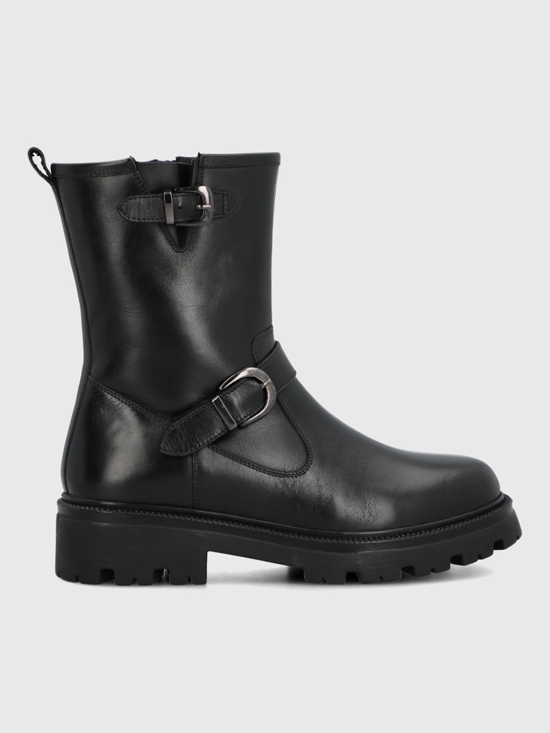 BOTIN CUERO MUJER BUNDA NEGRO HUSH PUPPIES - 2
