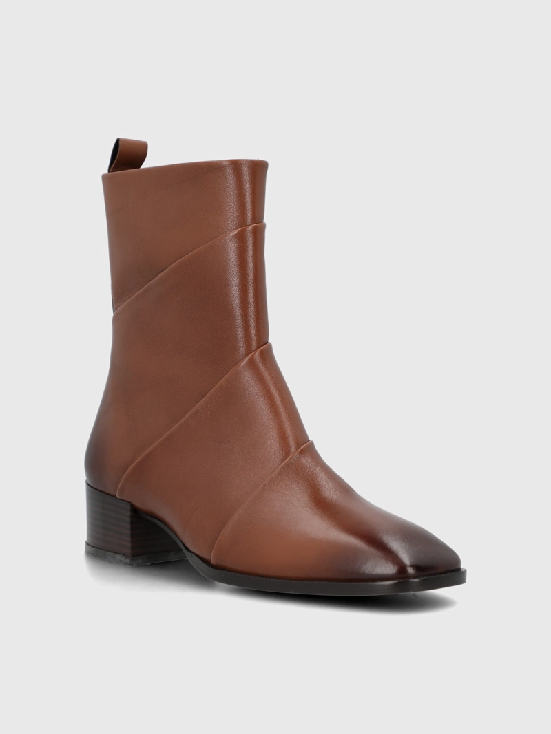 BOTIN CUERO MUJER IVVY II CAFE  HUSH PUPPIES - 1