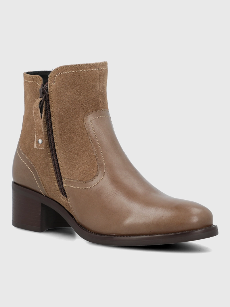 BOTIN CUERO MUJER VILLER CAFE  HUSH PUPPIES - 1