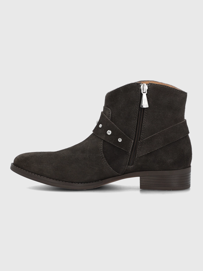 BOTIN CUERO MUJER ALVANIA CAFE  HUSH PUPPIES - 5