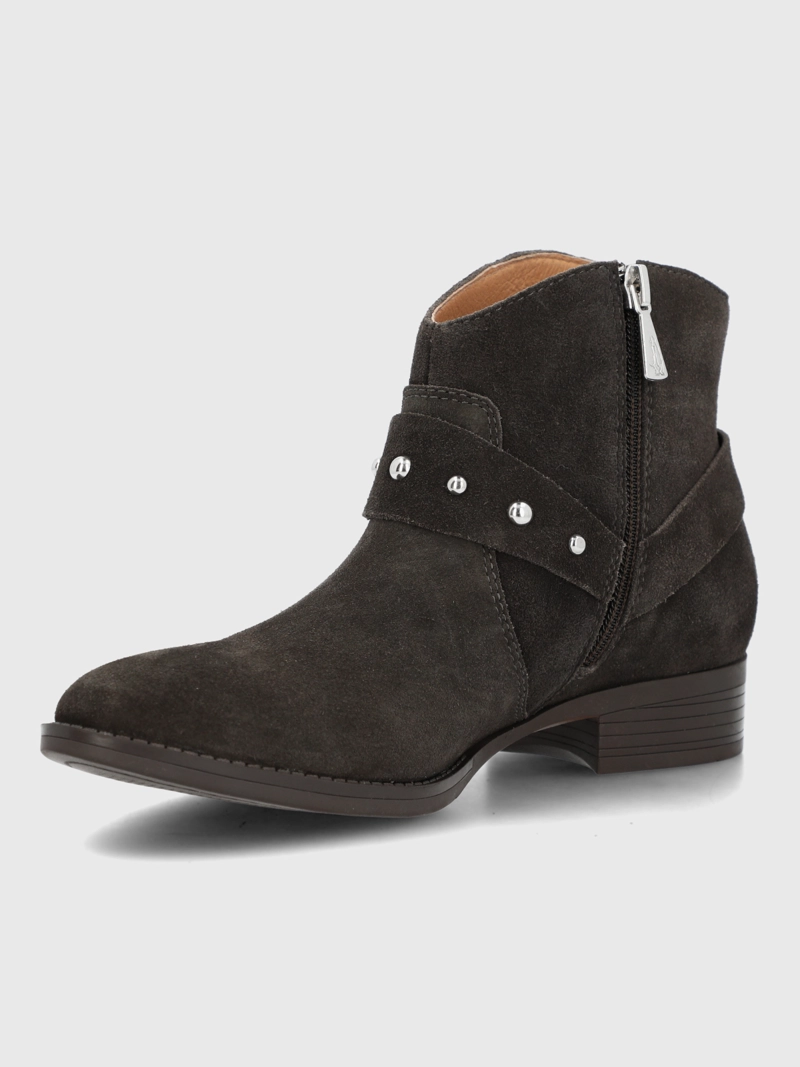 BOTIN CUERO MUJER ALVANIA CAFE  HUSH PUPPIES - 6