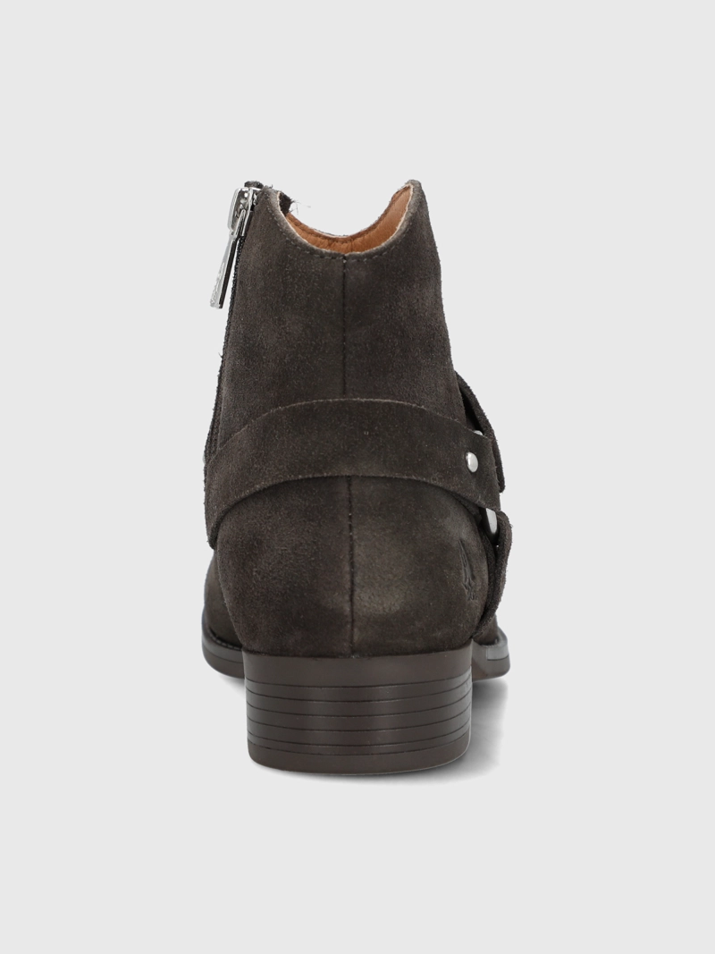 BOTIN CUERO MUJER ALVANIA CAFE  HUSH PUPPIES - 7