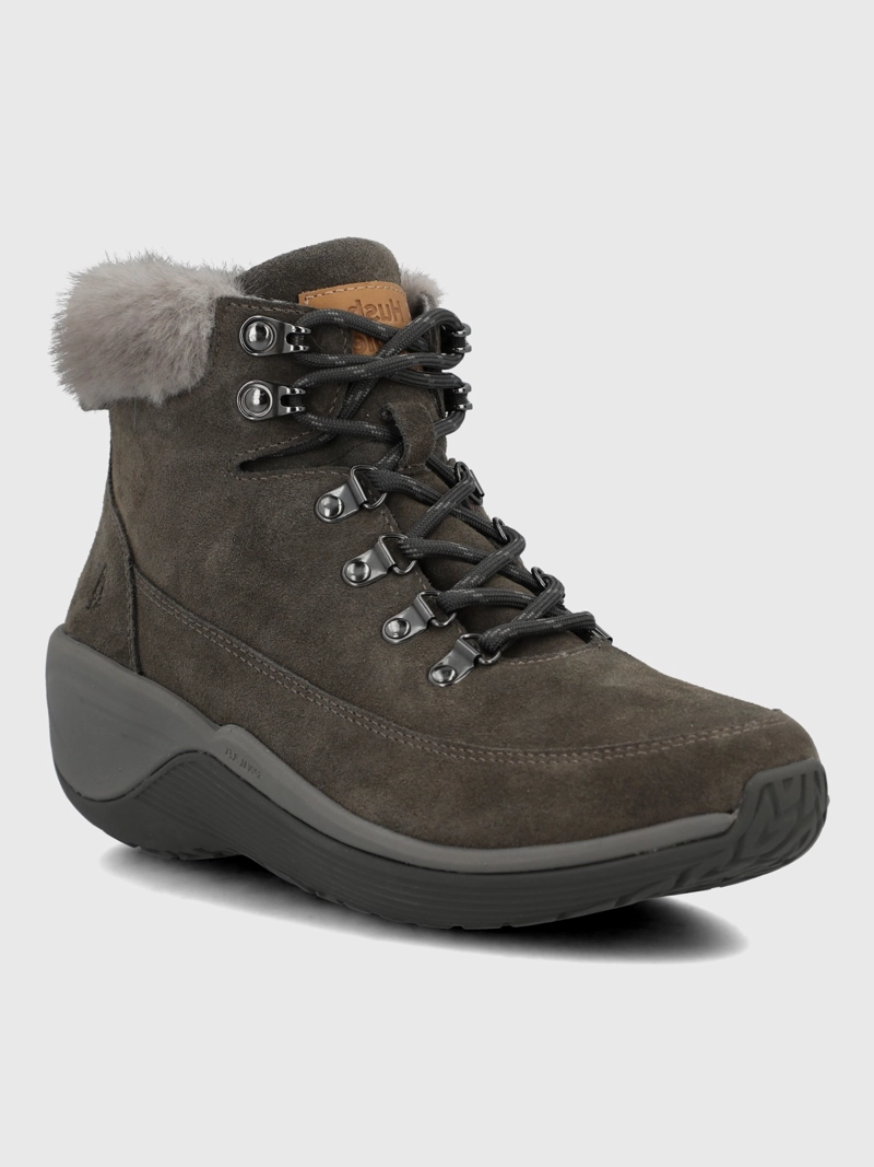 BOTIN CUERO MUJER SPINAL RUG ALPINE GRIS HUSH PUPPIES - 1