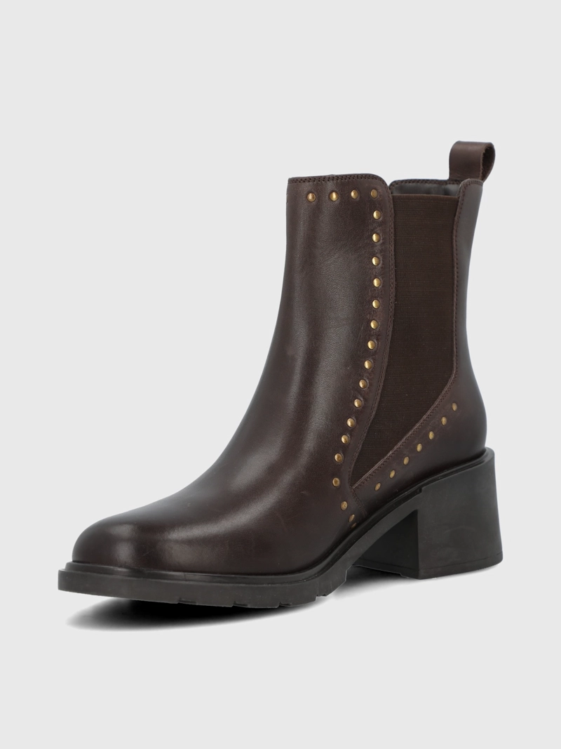 BOTIN CUERO MUJER LAMAS CAFE  HUSH PUPPIES - 5