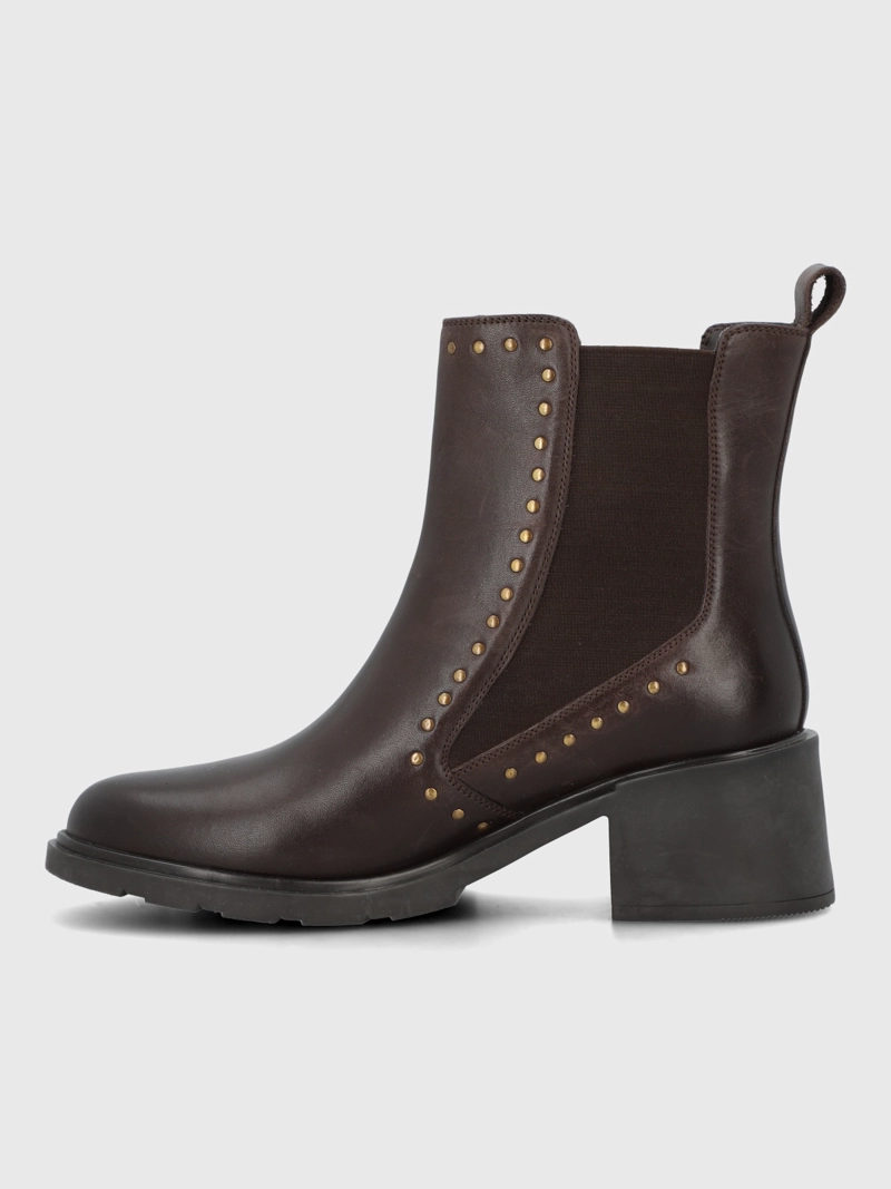 BOTIN CUERO MUJER LAMAS CAFE  HUSH PUPPIES - 6