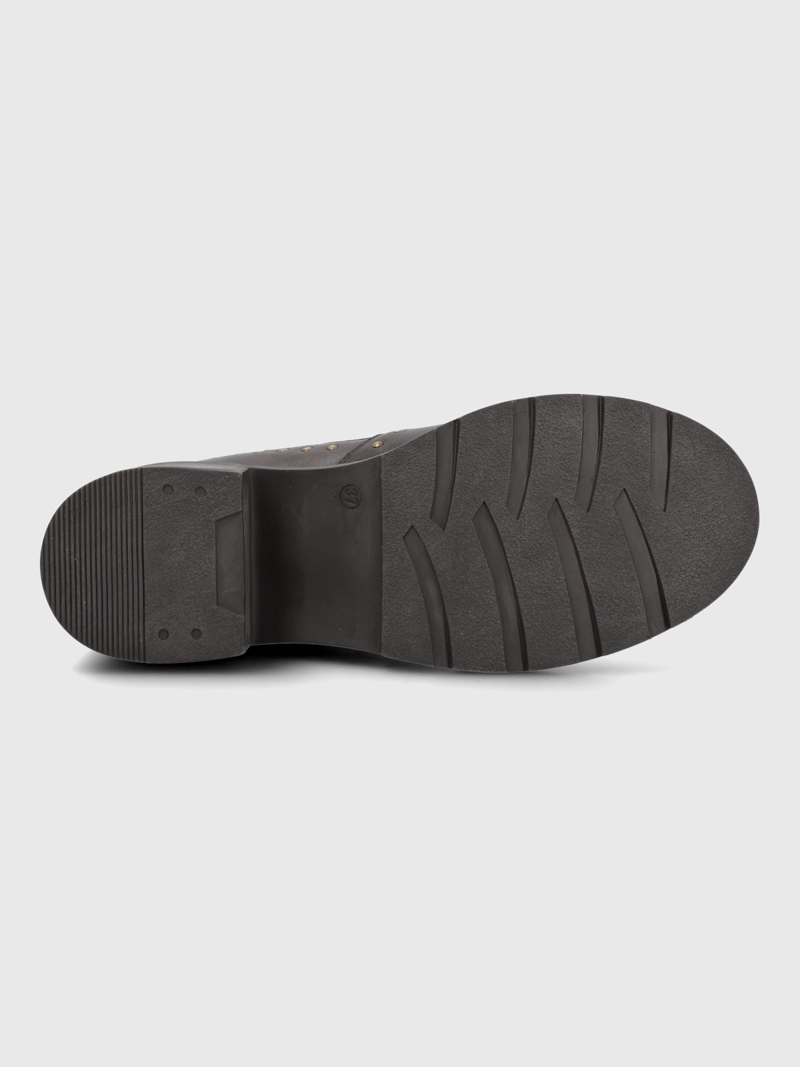 BOTIN CUERO MUJER LAMAS CAFE  HUSH PUPPIES - 8