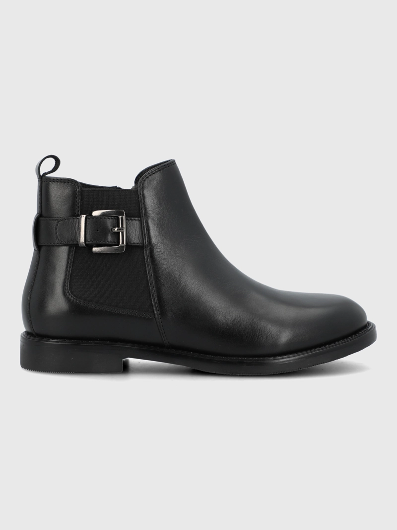 BOTIN CUERO MUJER FELVI NEGRO HUSH PUPPIES - 2