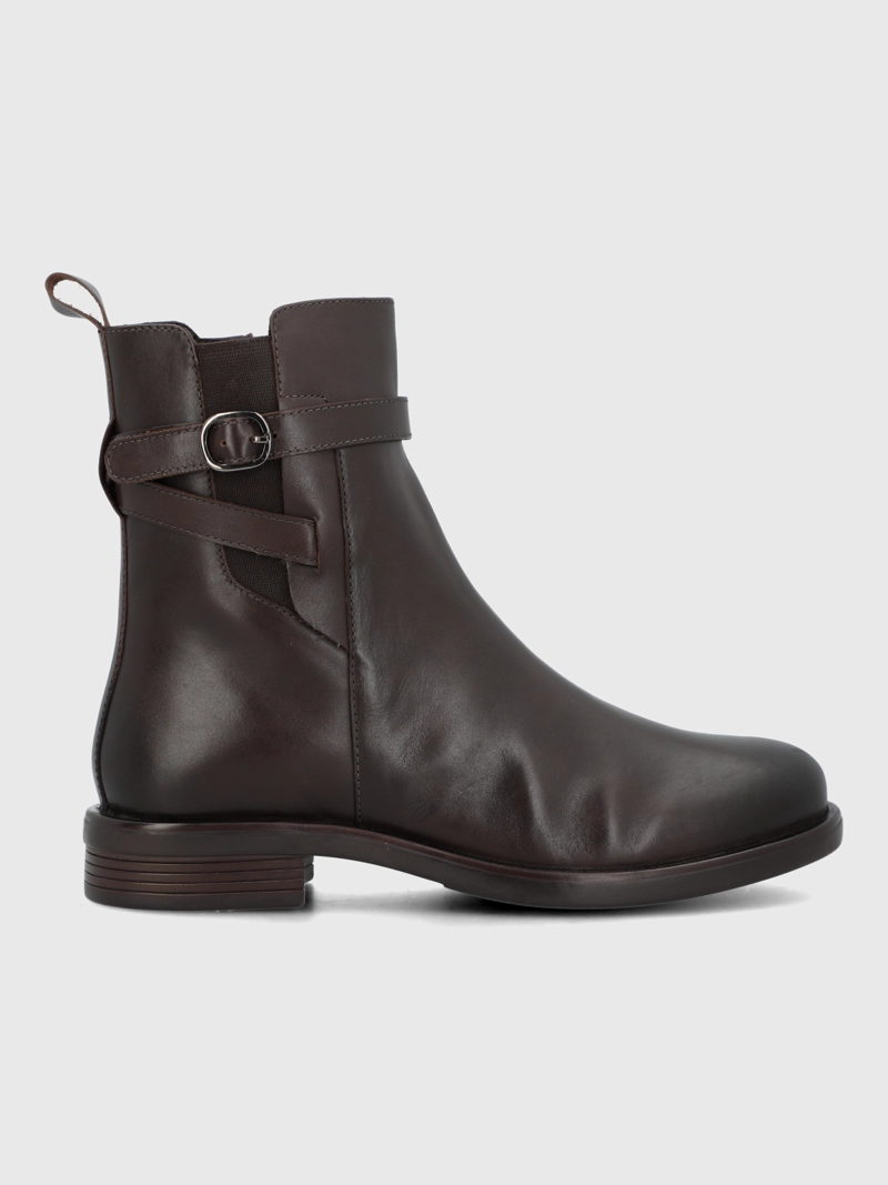 BOTIN CUERO MUJER ANDRESA CAFE  HUSH PUPPIES - 2