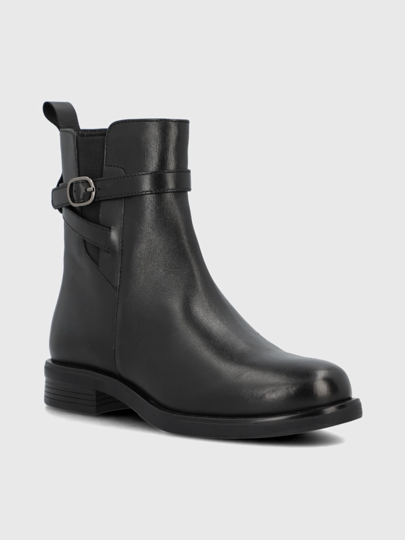 BOTIN CUERO MUJER ANDRESA NEGRO HUSH PUPPIES - 1