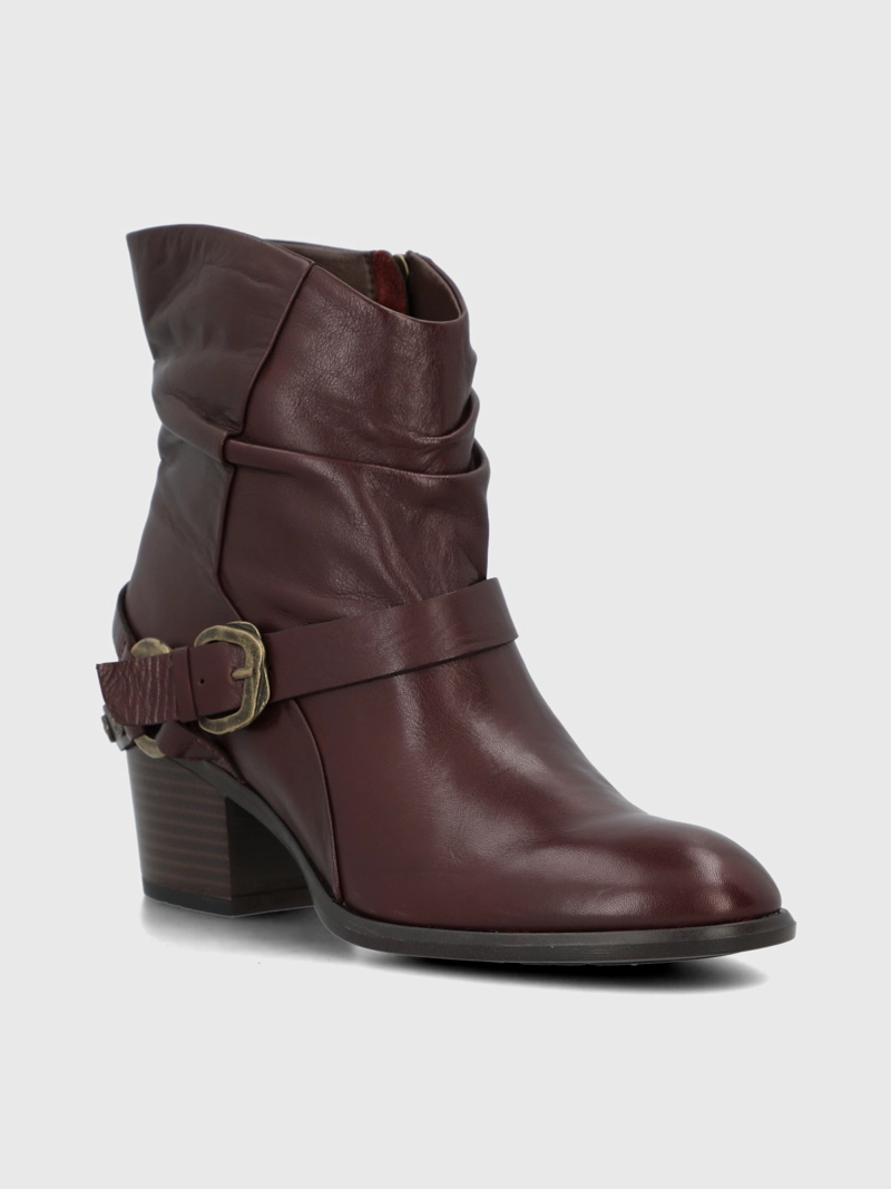 BOTIN CUERO MUJER MARITA BURDEO HUSH PUPPIES - 1