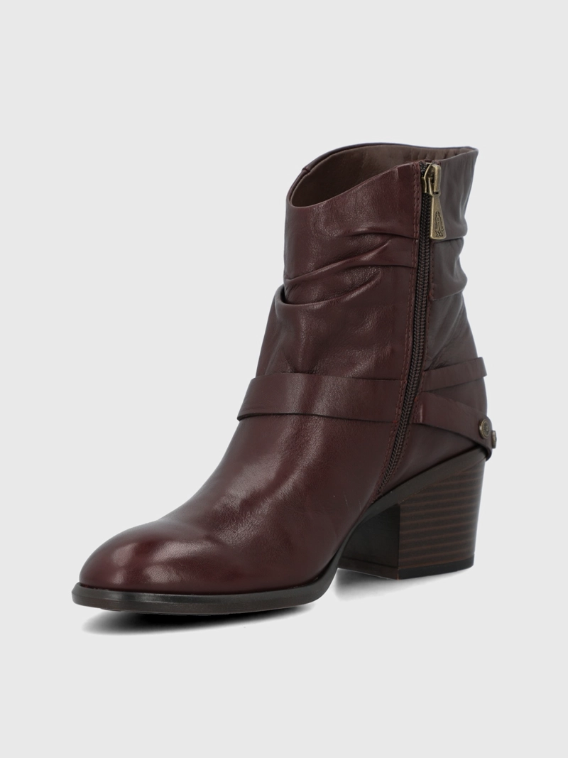 BOTIN CUERO MUJER MARITA BURDEO HUSH PUPPIES - 6