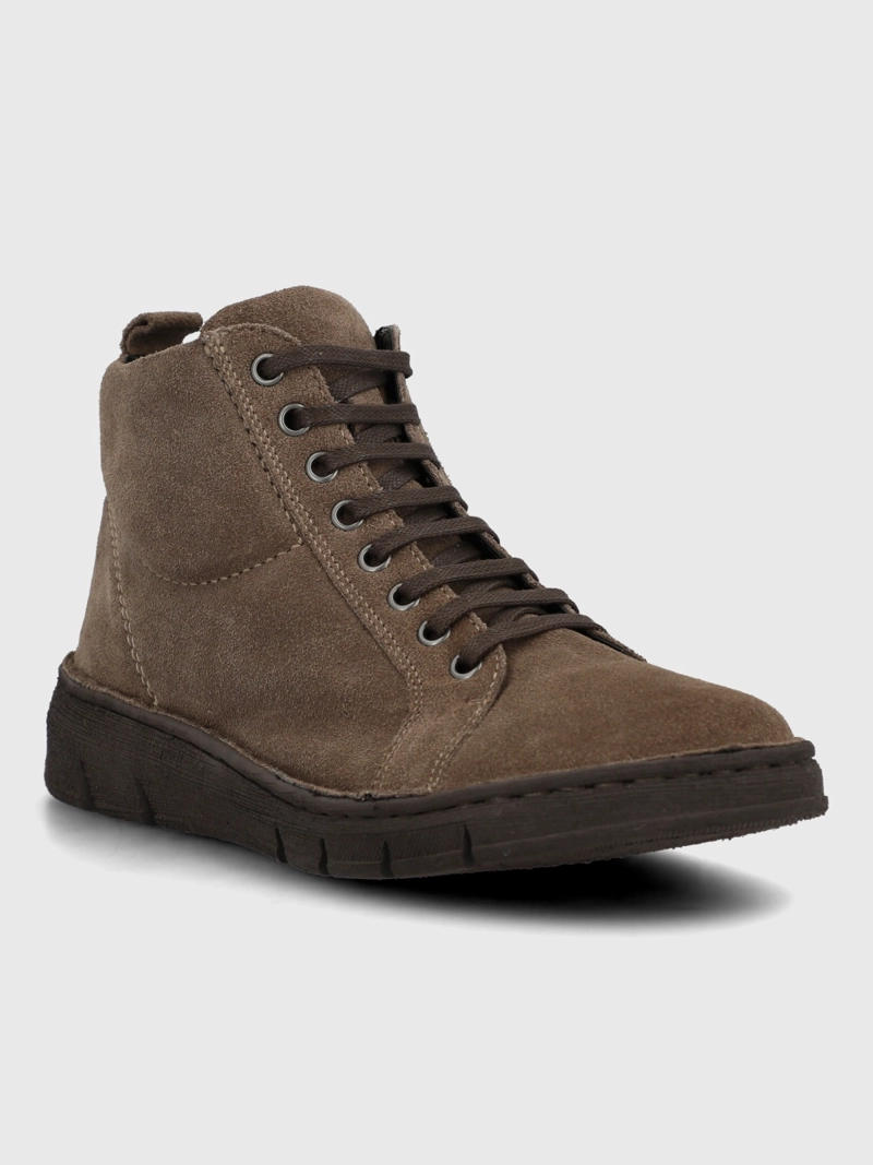 BOTIN CUERO MUJER WINNET CAFE  HUSH PUPPIES - 1