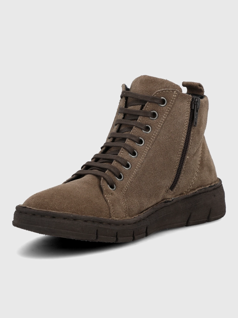 BOTIN CUERO MUJER WINNET CAFE  HUSH PUPPIES - 6