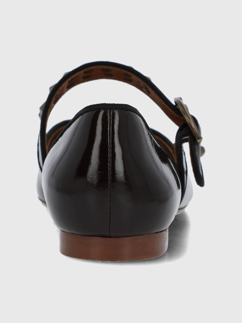 BALLERINA CUERO MUJER ALOZIA CAFE  HUSH PUPPIES - 7