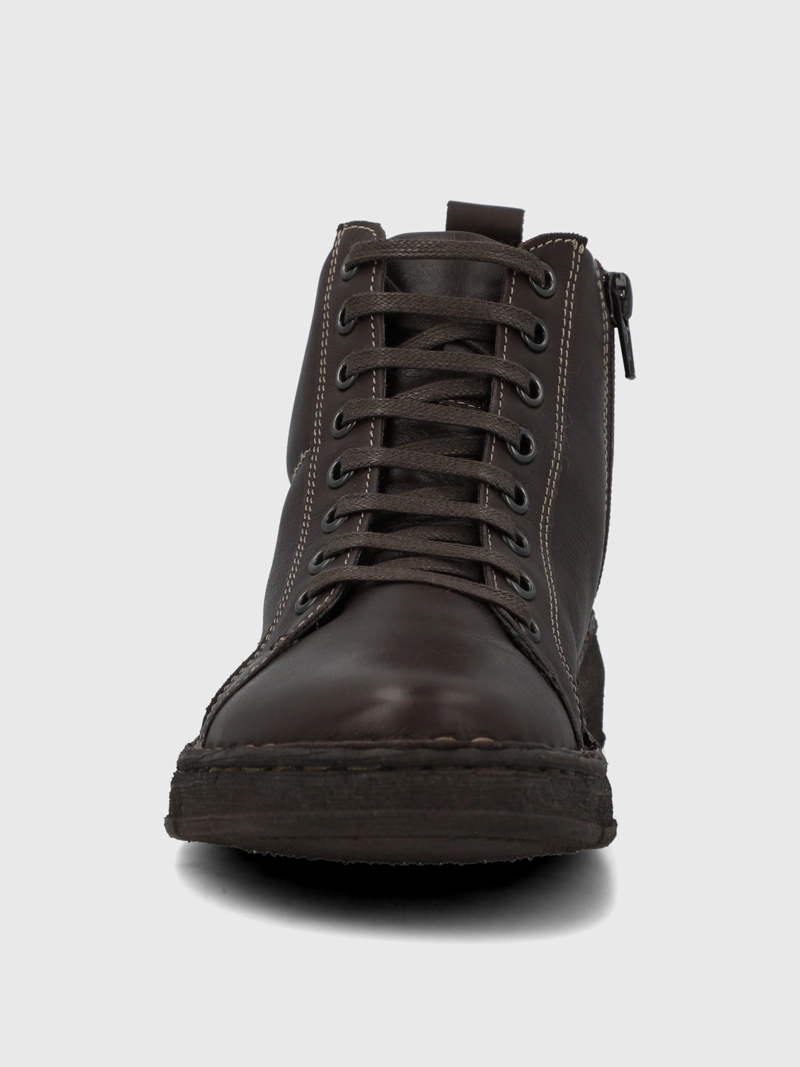 BOTIN CUERO MUJER WINNET CAFE  OSCURO HUSH PUPPIES - 4