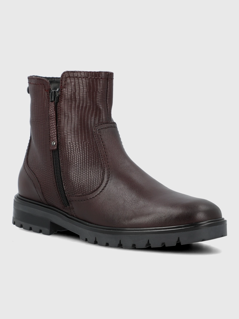 BOTIN CUERO MUJER BRILLER BURDEO HUSH PUPPIES - 1