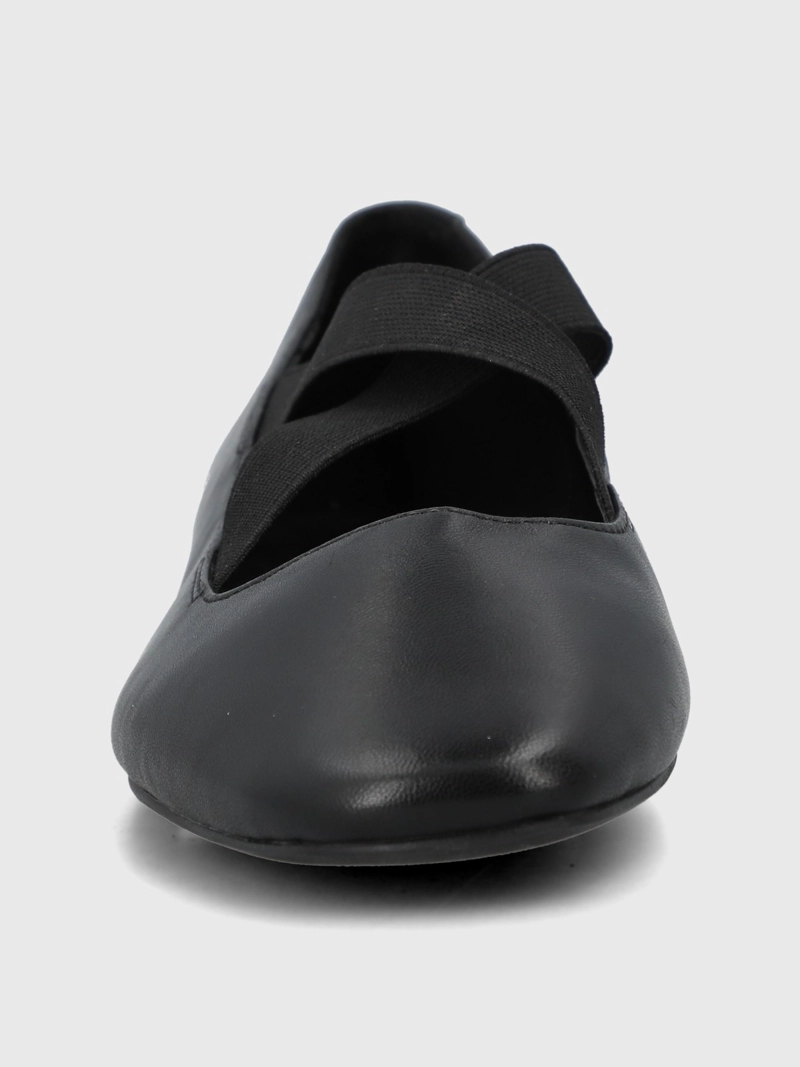 BALLERINA CUERO MUJER LAVING NEGRO HUSH PUPPIES - 4