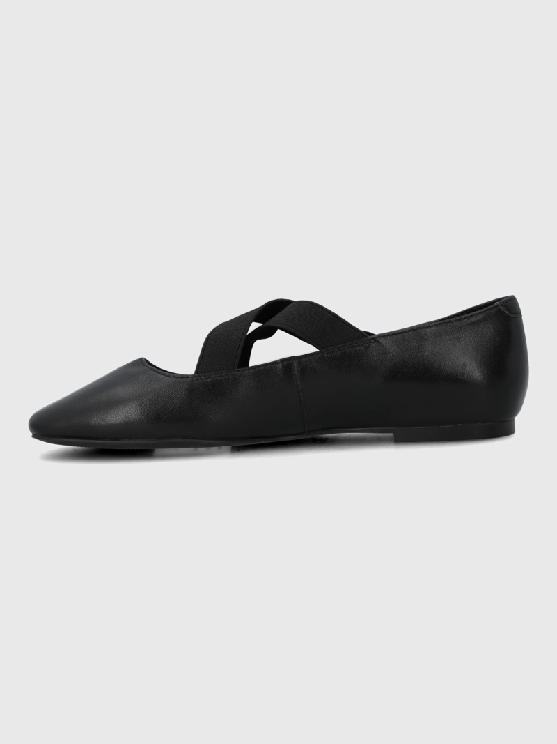 BALLERINA CUERO MUJER LAVING NEGRO HUSH PUPPIES - 6