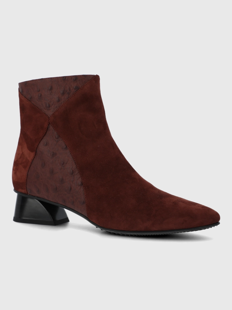 BOTIN BRUNATE CUERO MUJER PINEDO BURDEO HUSH PUPPIES - 1