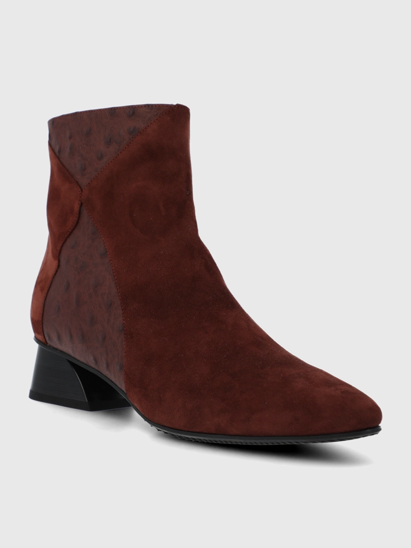 BOTIN BRUNATE CUERO MUJER PINEDO BURDEO HUSH PUPPIES - 2