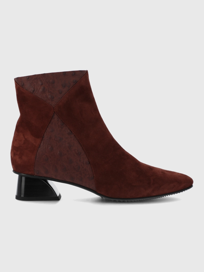 BOTIN BRUNATE CUERO MUJER PINEDO BURDEO HUSH PUPPIES - 4