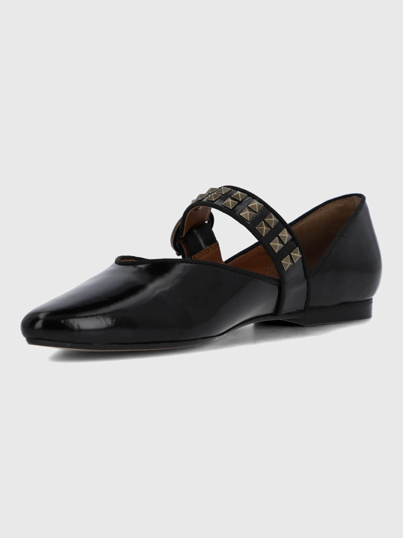 BALLERINA CUERO MUJER ALOZIA NEGRA HUSH PUPPIES - 6