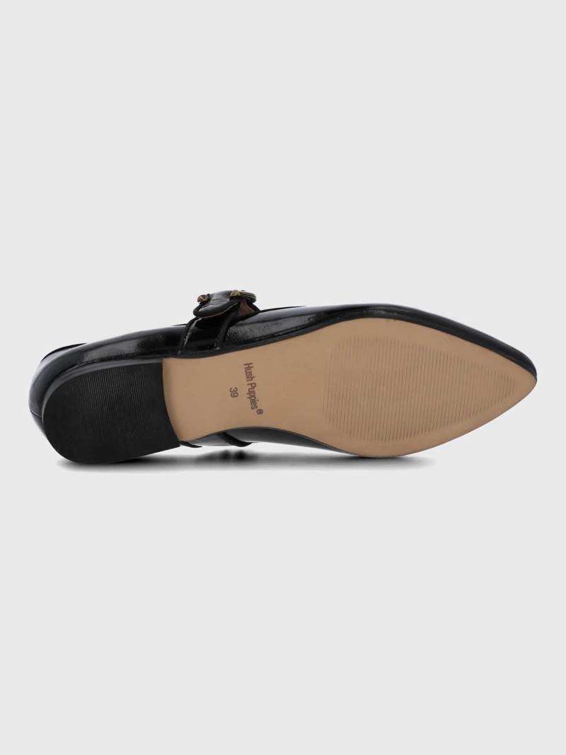 BALLERINA CUERO MUJER ALOZIA NEGRA HUSH PUPPIES - 8