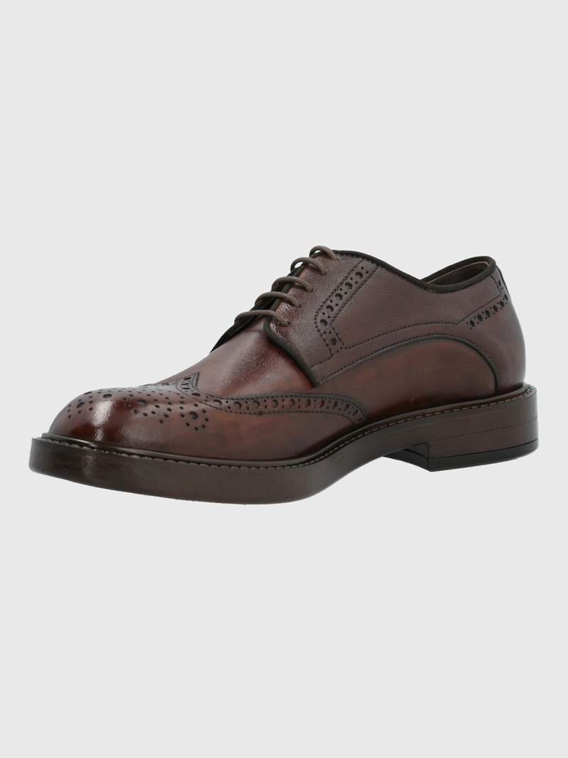 ZAPATO ITALIANO CUERO HOMBRE GIANICO CAFE  HUSH PUPPIES - 5