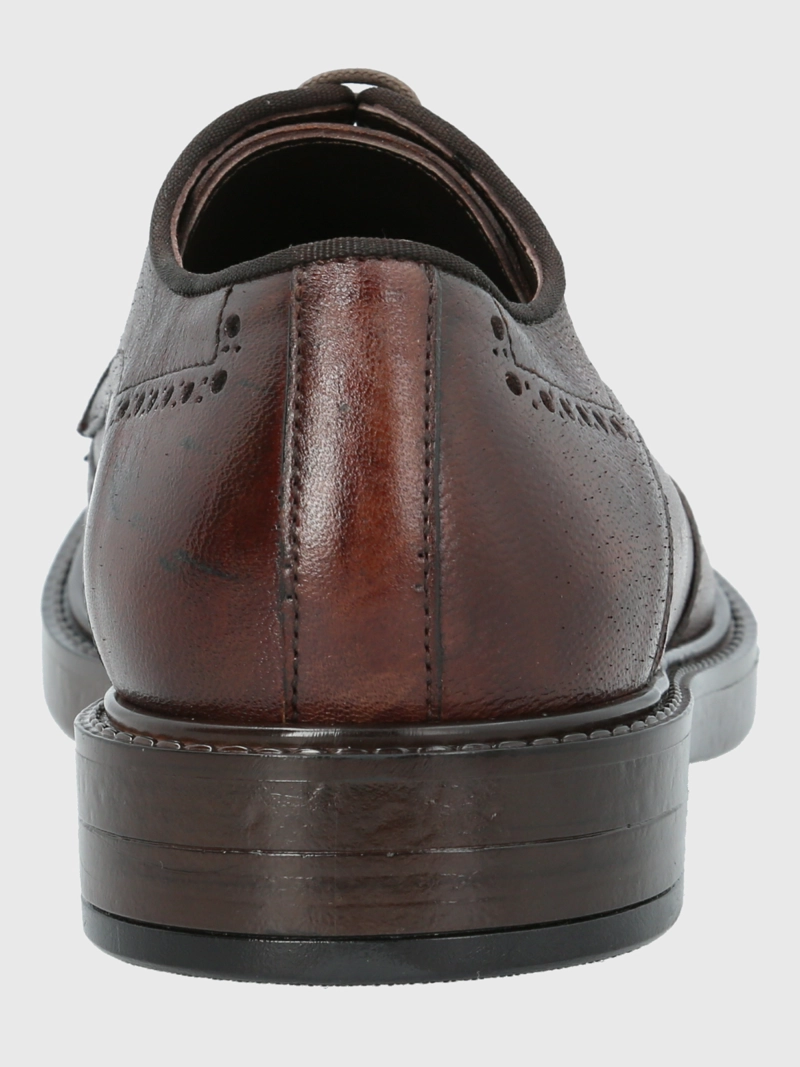 ZAPATO ITALIANO CUERO HOMBRE GIANICO CAFE  HUSH PUPPIES - 7