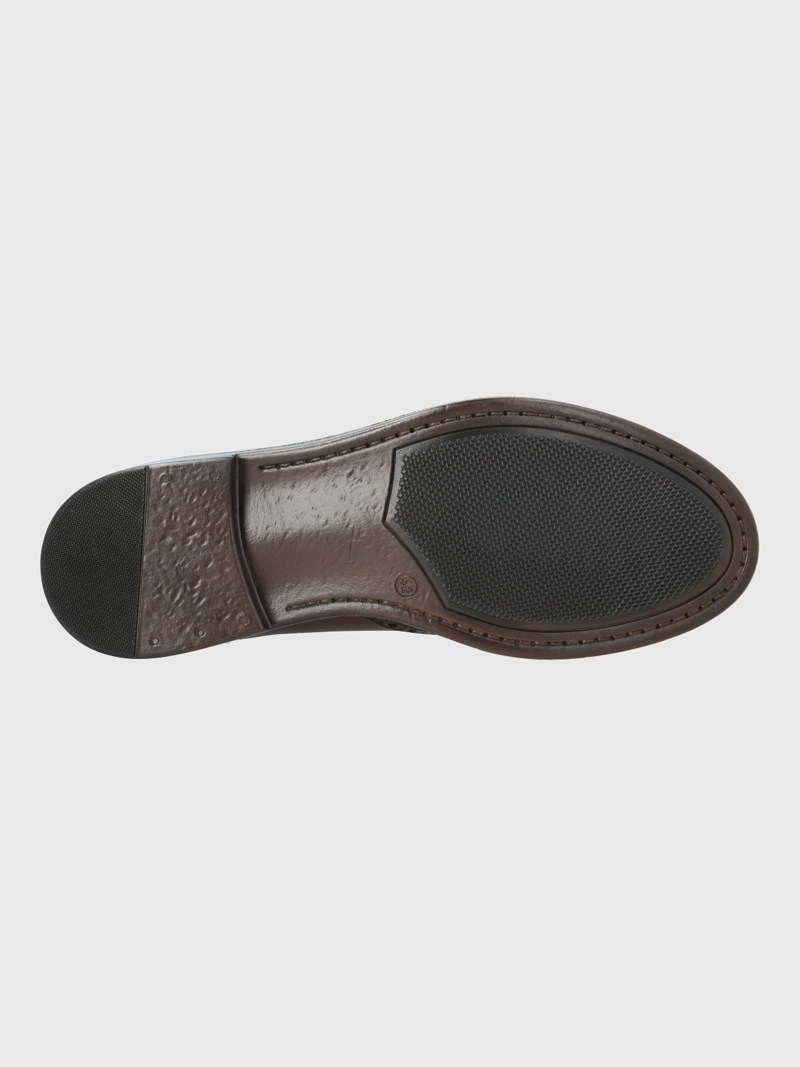 ZAPATO ITALIANO CUERO HOMBRE GIANICO CAFE  HUSH PUPPIES - 8