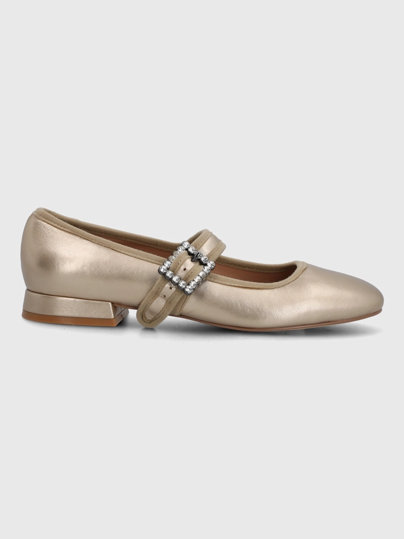 BALLERINA CUERO MUJER HULLY METALIZADO HUSH PUPPIES - 2