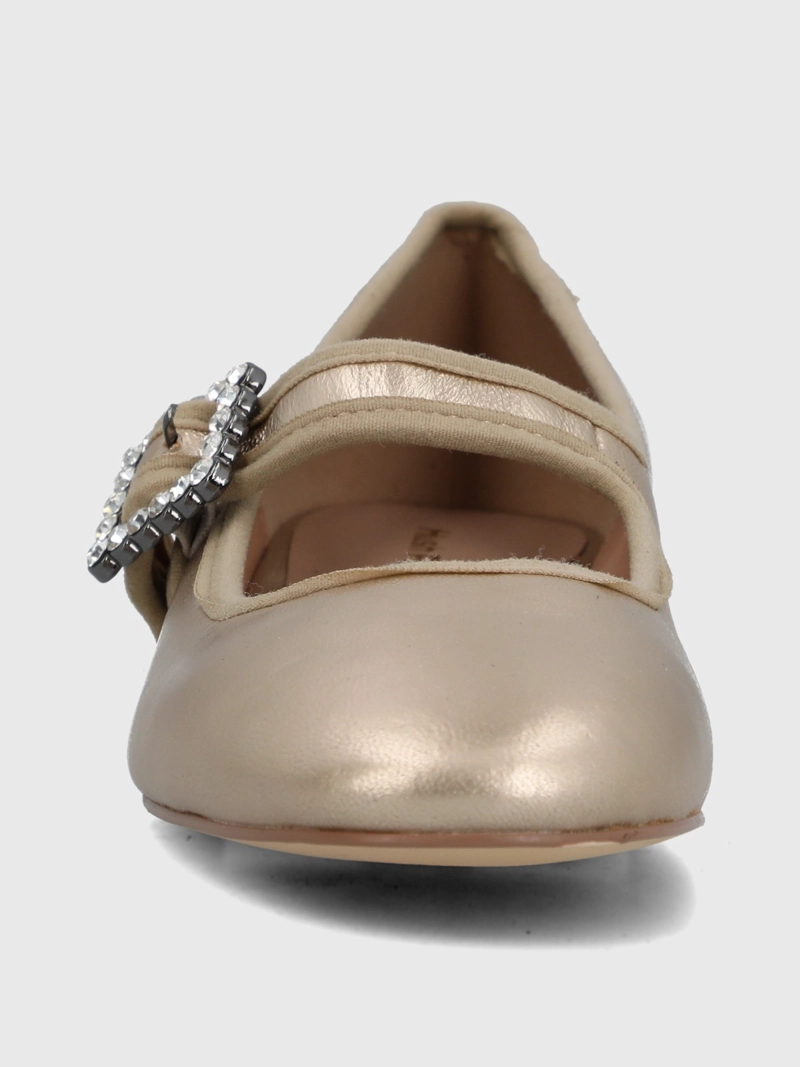 BALLERINA CUERO MUJER HULLY METALIZADO HUSH PUPPIES - 4