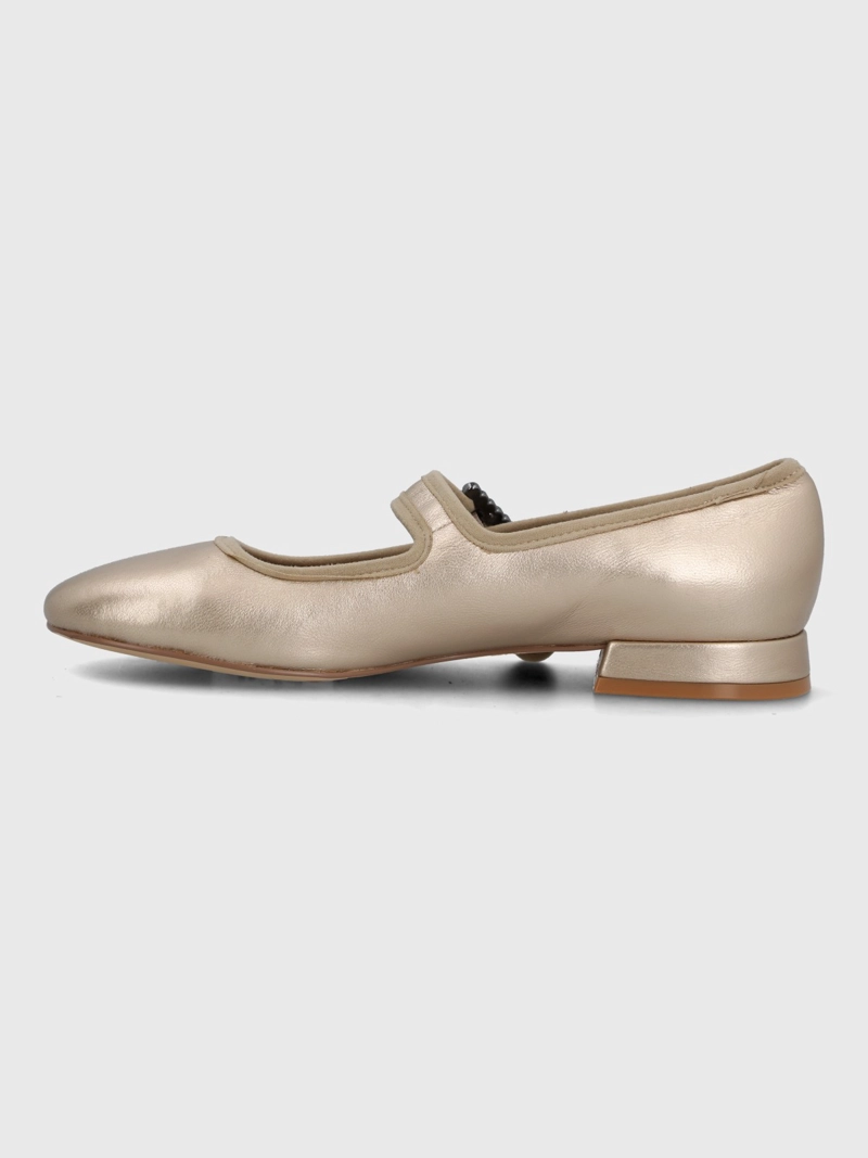 BALLERINA CUERO MUJER HULLY METALIZADO HUSH PUPPIES - 5