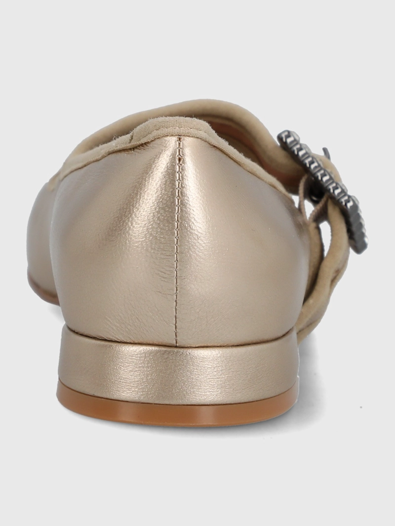 BALLERINA CUERO MUJER HULLY METALIZADO HUSH PUPPIES - 7