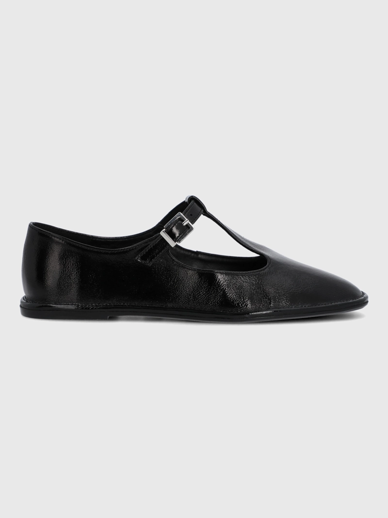 BALLERINA CUERO MUJER MERLY NEGRA HUSH PUPPIES - 2