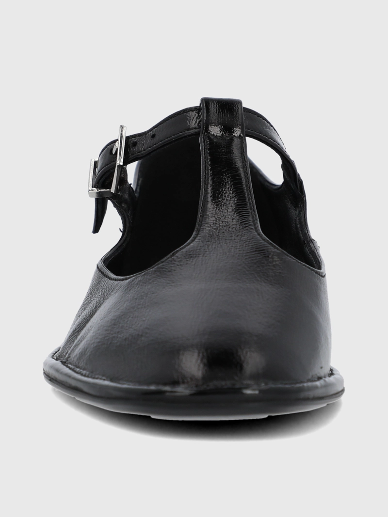 BALLERINA CUERO MUJER MERLY NEGRA HUSH PUPPIES - 4