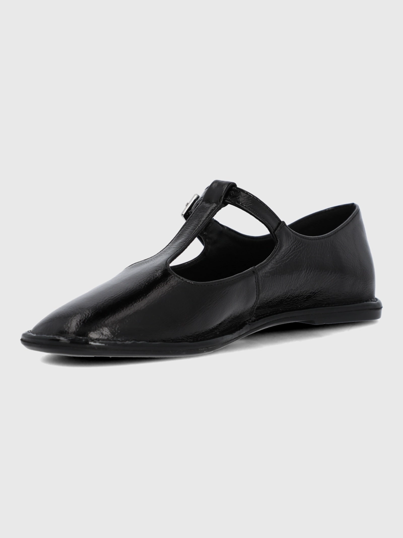 BALLERINA CUERO MUJER MERLY NEGRA HUSH PUPPIES - 5