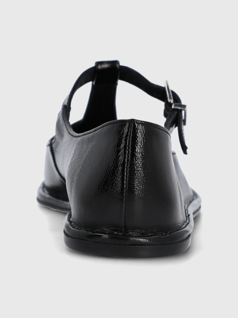BALLERINA CUERO MUJER MERLY NEGRA HUSH PUPPIES - 7