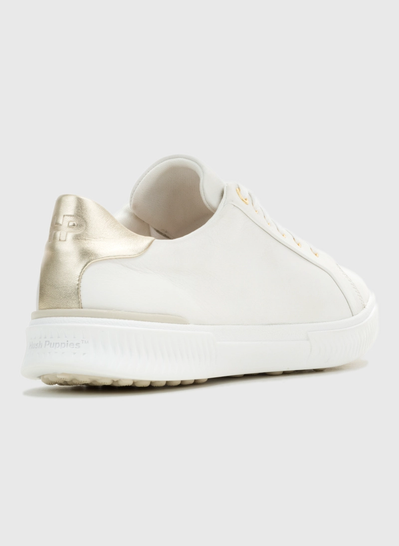 ZAPATILLA CUERO MUJER MAE LACEUP BLANCO HUSH PUPPIES - 4