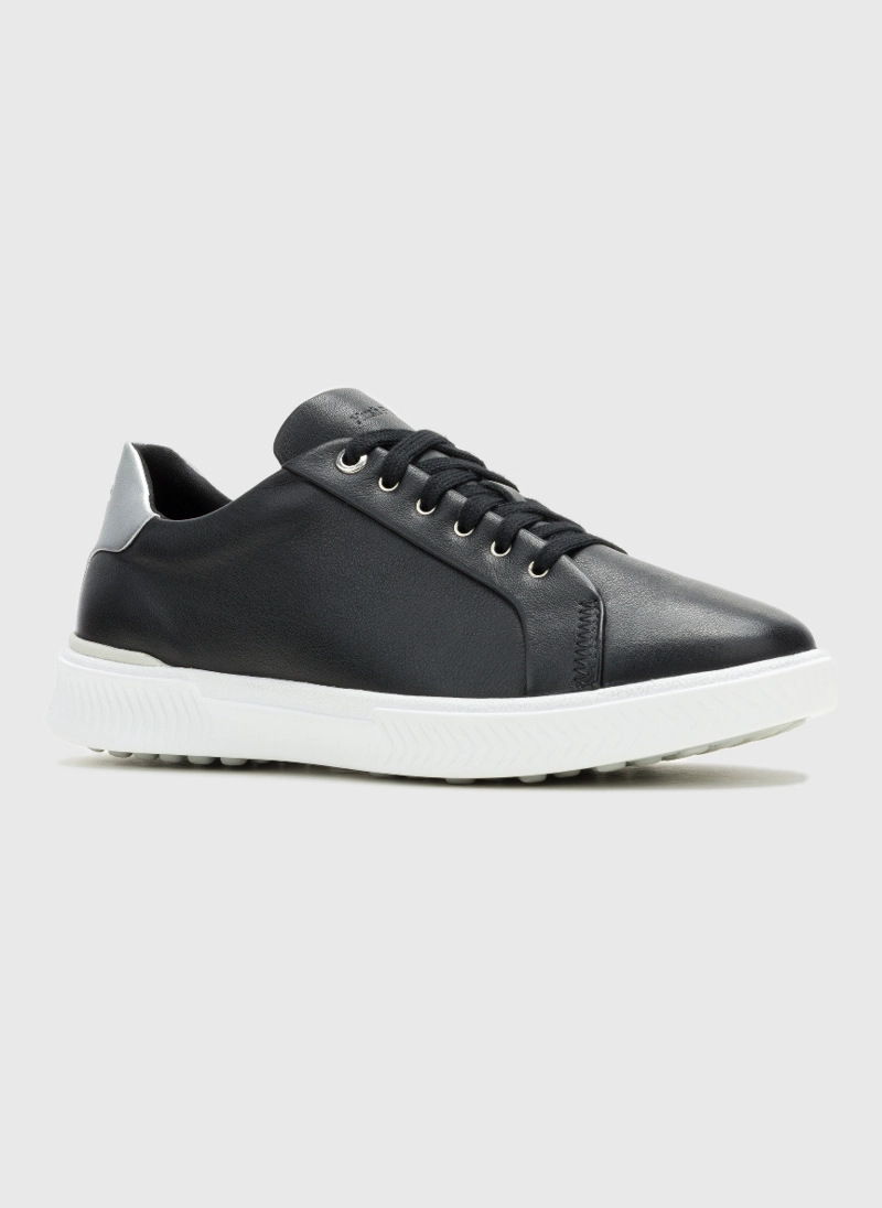 ZAPATILLA CUERO MUJER MAE LACEUP NEGRA HUSH PUPPIES - 1