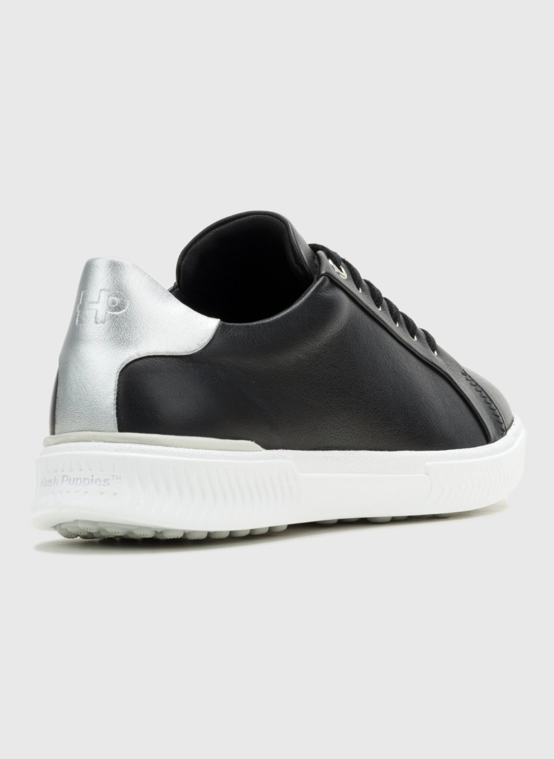ZAPATILLA CUERO MUJER MAE LACEUP NEGRA HUSH PUPPIES - 4