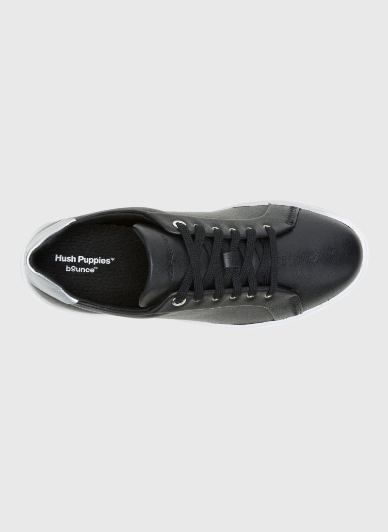 ZAPATILLA CUERO MUJER MAE LACEUP NEGRA HUSH PUPPIES - 6