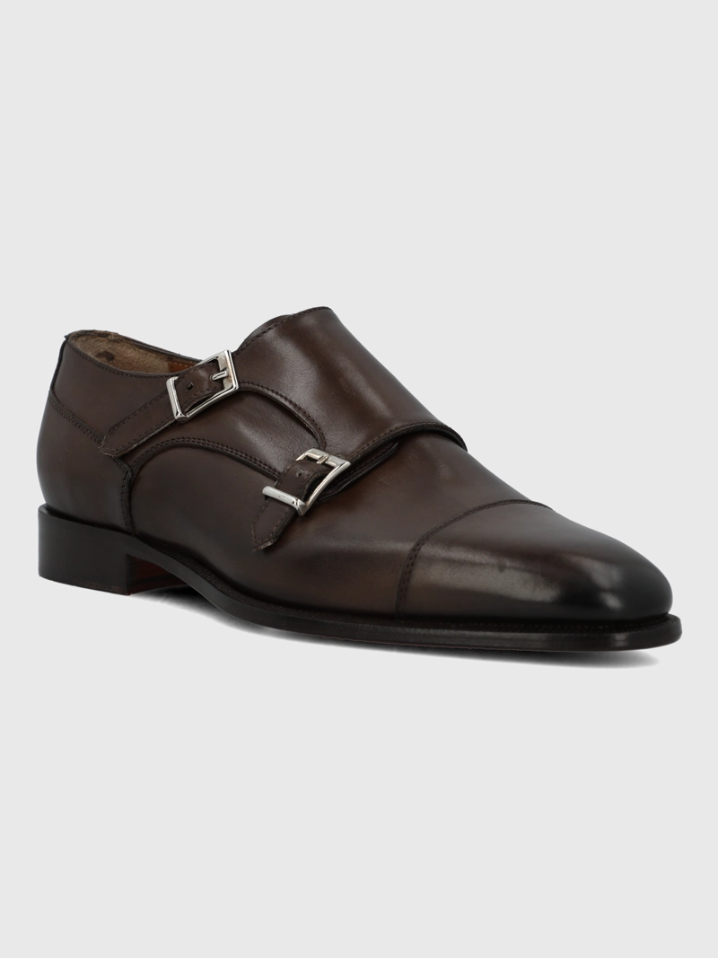 ZAPATO ITALIANO CUERO HOMBRE MACELLI CAFE  HUSH PUPPIES - 1