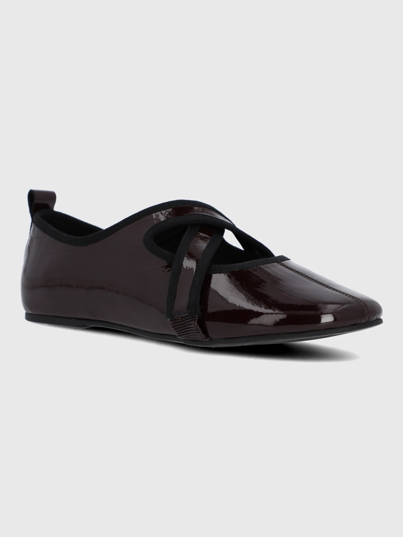 BALLERINA CUERO MUJER LALES BURDEO HUSH PUPPIES - 1