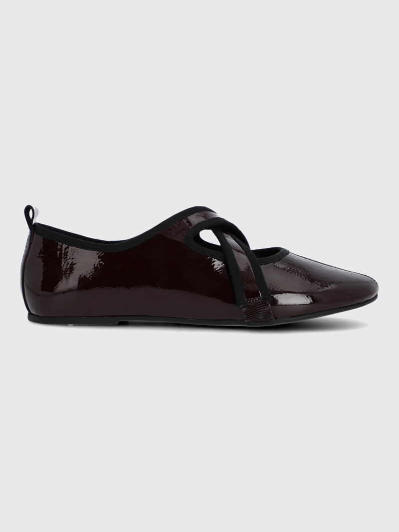 BALLERINA CUERO MUJER LALES BURDEO HUSH PUPPIES - 2