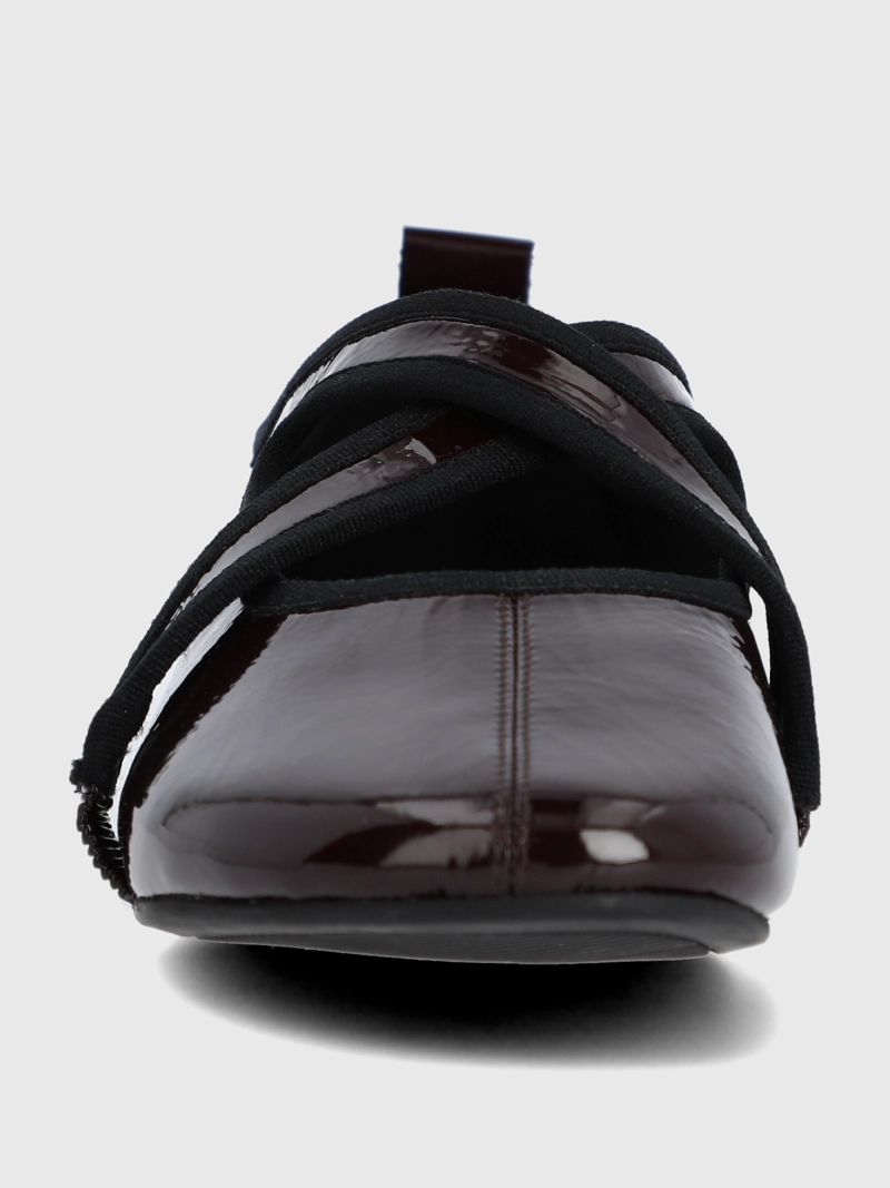 BALLERINA CUERO MUJER LALES BURDEO HUSH PUPPIES - 4